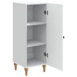 vidaXL Dressoir Wit 33 x 34,5 x 90 cm Bewerkt hout