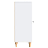 vidaXL Dressoir Wit 33 x 34,5 x 90 cm Bewerkt hout