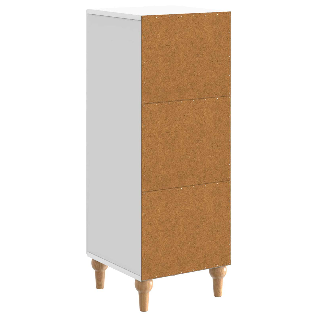 vidaXL Dressoir Wit 33 x 34,5 x 90 cm Bewerkt hout