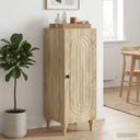 vidaXL Dressoir Wit 33 x 34,5 x 90 cm Bewerkt hout