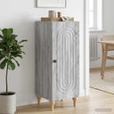 vidaXL Dressoir Wit 33 x 34,5 x 90 cm Bewerkt hout