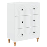 vidaXL Ladekast Wit 66 x 34,5 x 90 cm Bewerkt hout