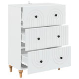 vidaXL Ladekast Wit 66 x 34,5 x 90 cm Bewerkt hout