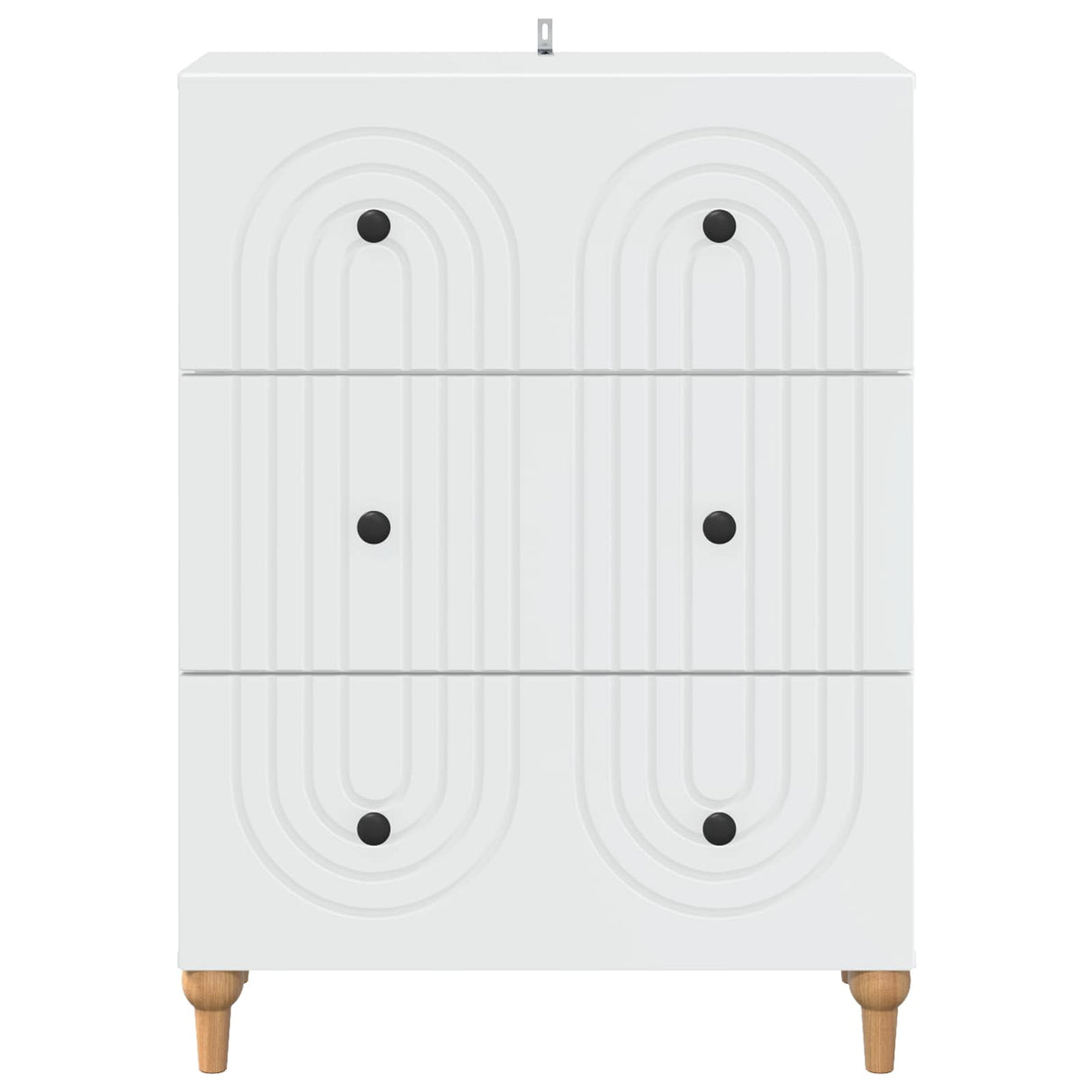 vidaXL Ladekast Wit 66 x 34,5 x 90 cm Bewerkt hout