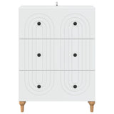 vidaXL Ladekast Wit 66 x 34,5 x 90 cm Bewerkt hout