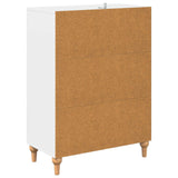 vidaXL Ladekast Wit 66 x 34,5 x 90 cm Bewerkt hout