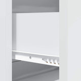vidaXL Ladekast Wit 66 x 34,5 x 90 cm Bewerkt hout