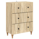 vidaXL Ladekast Wit 66 x 34,5 x 90 cm Bewerkt hout
