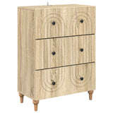 vidaXL Ladekast Wit 66 x 34,5 x 90 cm Bewerkt hout