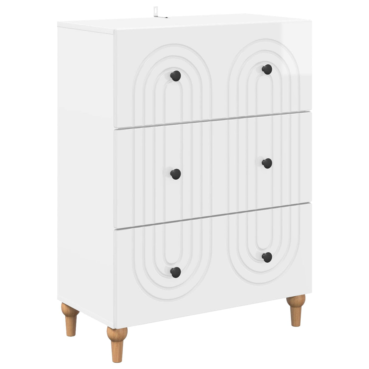 vidaXL Ladekast Wit 66 x 34,5 x 90 cm Bewerkt hout