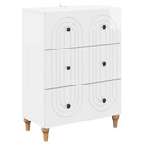 vidaXL Ladekast Wit 66 x 34,5 x 90 cm Bewerkt hout