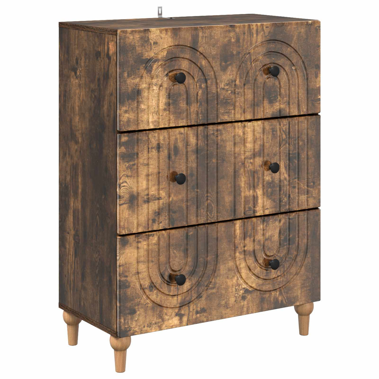 vidaXL Ladekast Wit 66 x 34,5 x 90 cm Bewerkt hout