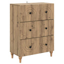 vidaXL Ladekast Wit 66 x 34,5 x 90 cm Bewerkt hout