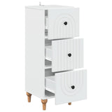 vidaXL Ladekast Wit 33 x 34,5 x 90 cm Bewerkt hout