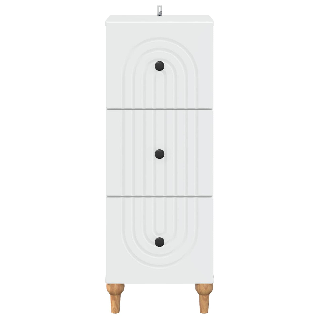 vidaXL Ladekast Wit 33 x 34,5 x 90 cm Bewerkt hout