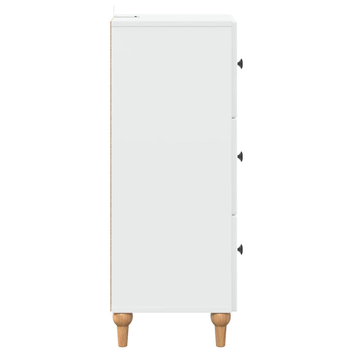 vidaXL Ladekast Wit 33 x 34,5 x 90 cm Bewerkt hout