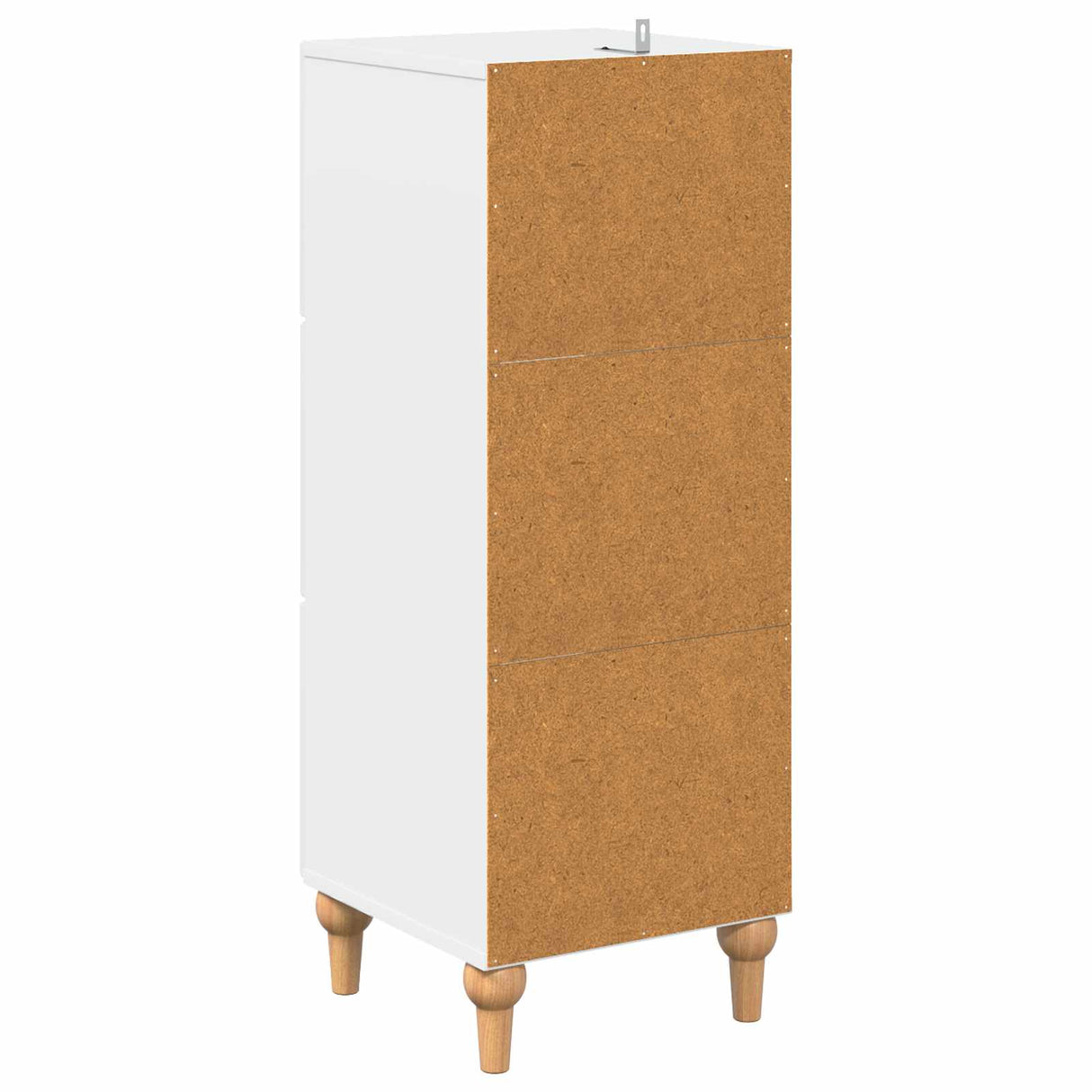 vidaXL Ladekast Wit 33 x 34,5 x 90 cm Bewerkt hout