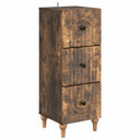 vidaXL Ladekast Wit 33 x 34,5 x 90 cm Bewerkt hout