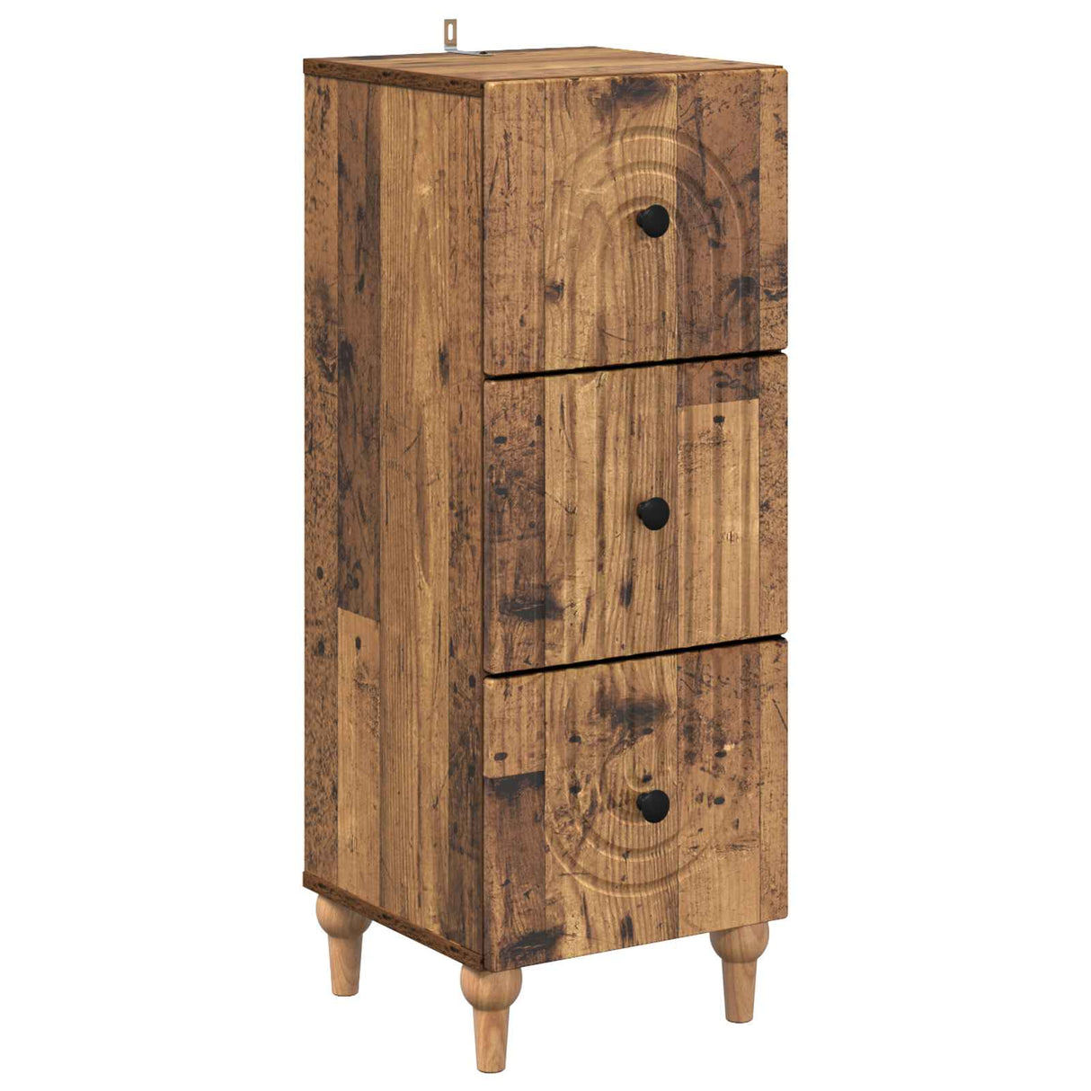 vidaXL Ladekast Wit 33 x 34,5 x 90 cm Bewerkt hout