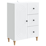 vidaXL Dressoir met lade Wit 66 x 34,5 x 90 cm Bewerkt hout