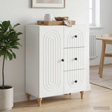 vidaXL Dressoir met lade Wit 66 x 34,5 x 90 cm Bewerkt hout