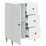 vidaXL Dressoir met lade Wit 66 x 34,5 x 90 cm Bewerkt hout