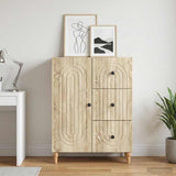 vidaXL Dressoir met lade Wit 66 x 34,5 x 90 cm Bewerkt hout