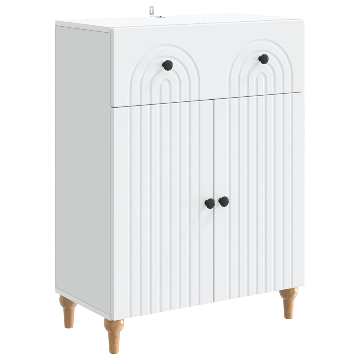vidaXL Dressoir met lade Wit 66 x 34,5 x 90 cm Bewerkt hout