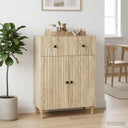 vidaXL Dressoir met lade Wit 66 x 34,5 x 90 cm Bewerkt hout