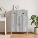 vidaXL Dressoir met lade Wit 66 x 34,5 x 90 cm Bewerkt hout