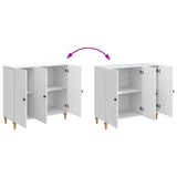 vidaXL Dressoir Wit 89 x 34,5 x 80 cm Bewerkt hout