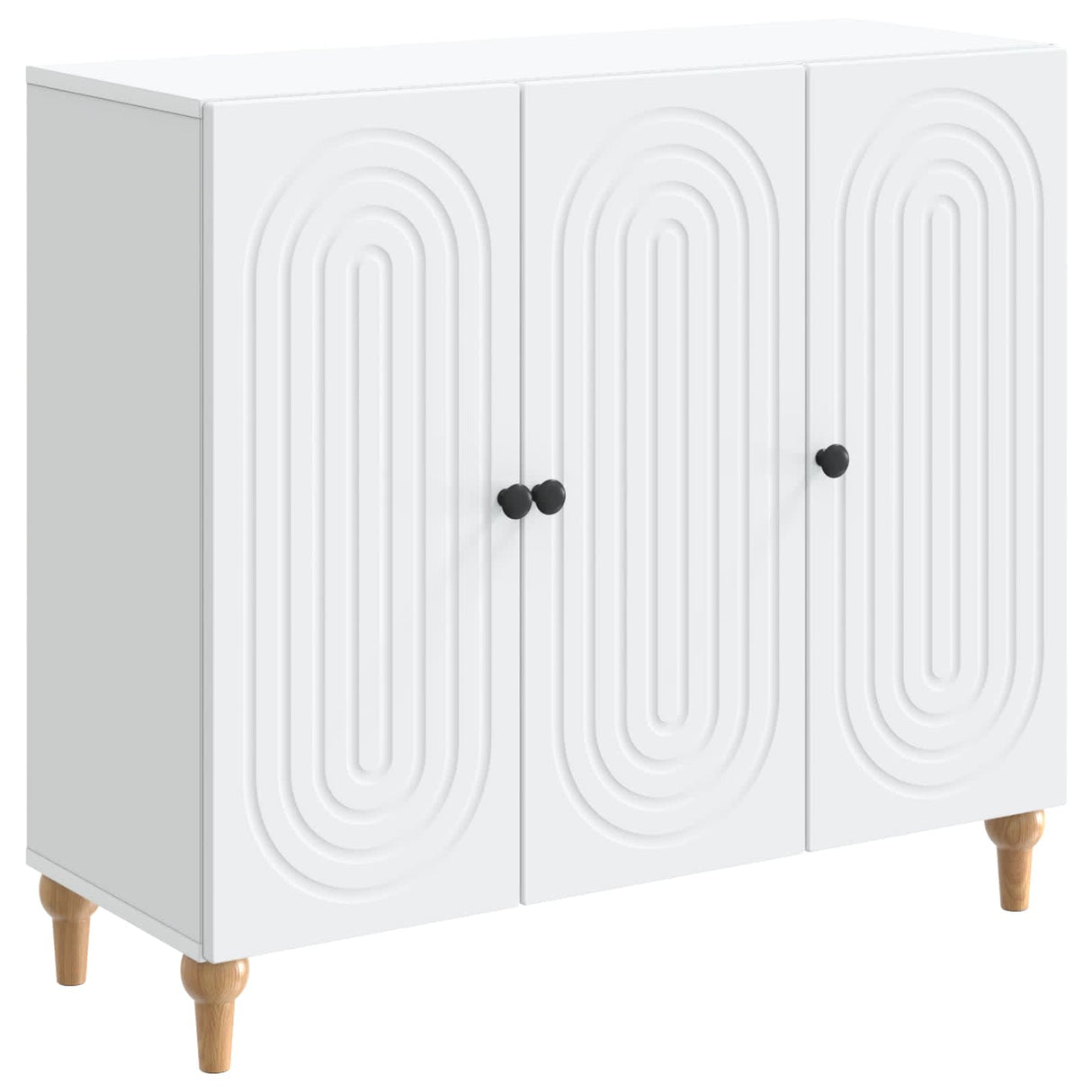 vidaXL Dressoir Wit 89 x 34,5 x 80 cm Bewerkt hout