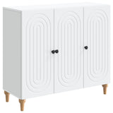 vidaXL Dressoir Wit 89 x 34,5 x 80 cm Bewerkt hout