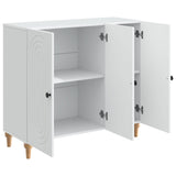 vidaXL Dressoir Wit 89 x 34,5 x 80 cm Bewerkt hout