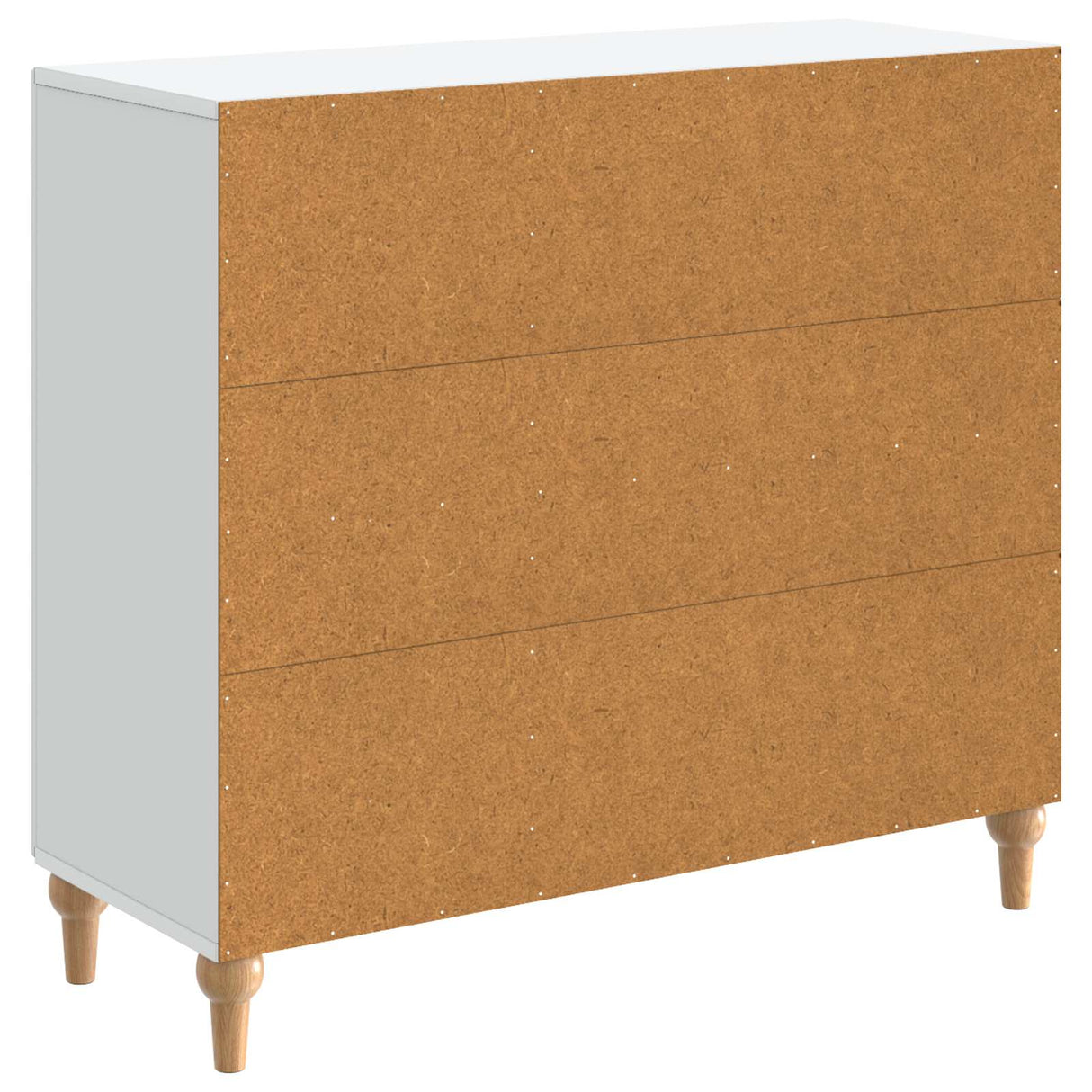 vidaXL Dressoir Wit 89 x 34,5 x 80 cm Bewerkt hout