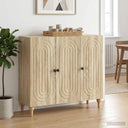 vidaXL Dressoir Wit 89 x 34,5 x 80 cm Bewerkt hout
