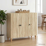 vidaXL Dressoir Wit 89 x 34,5 x 80 cm Bewerkt hout
