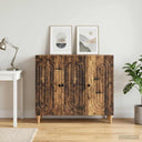 vidaXL Dressoir Wit 89 x 34,5 x 80 cm Bewerkt hout