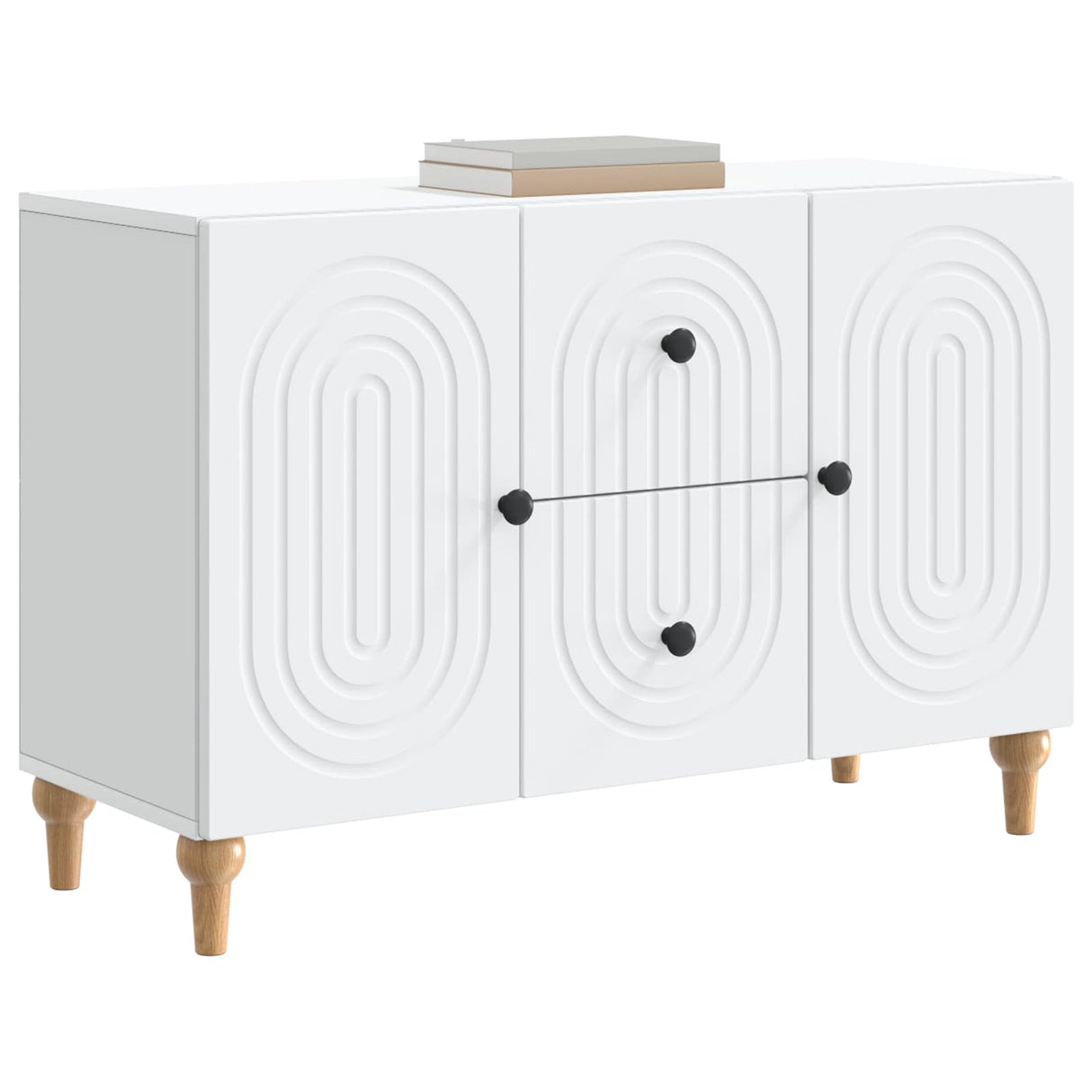 vidaXL TV Kast met lade Wit 89 x 34,5 x 60 cm Bewerkt hout