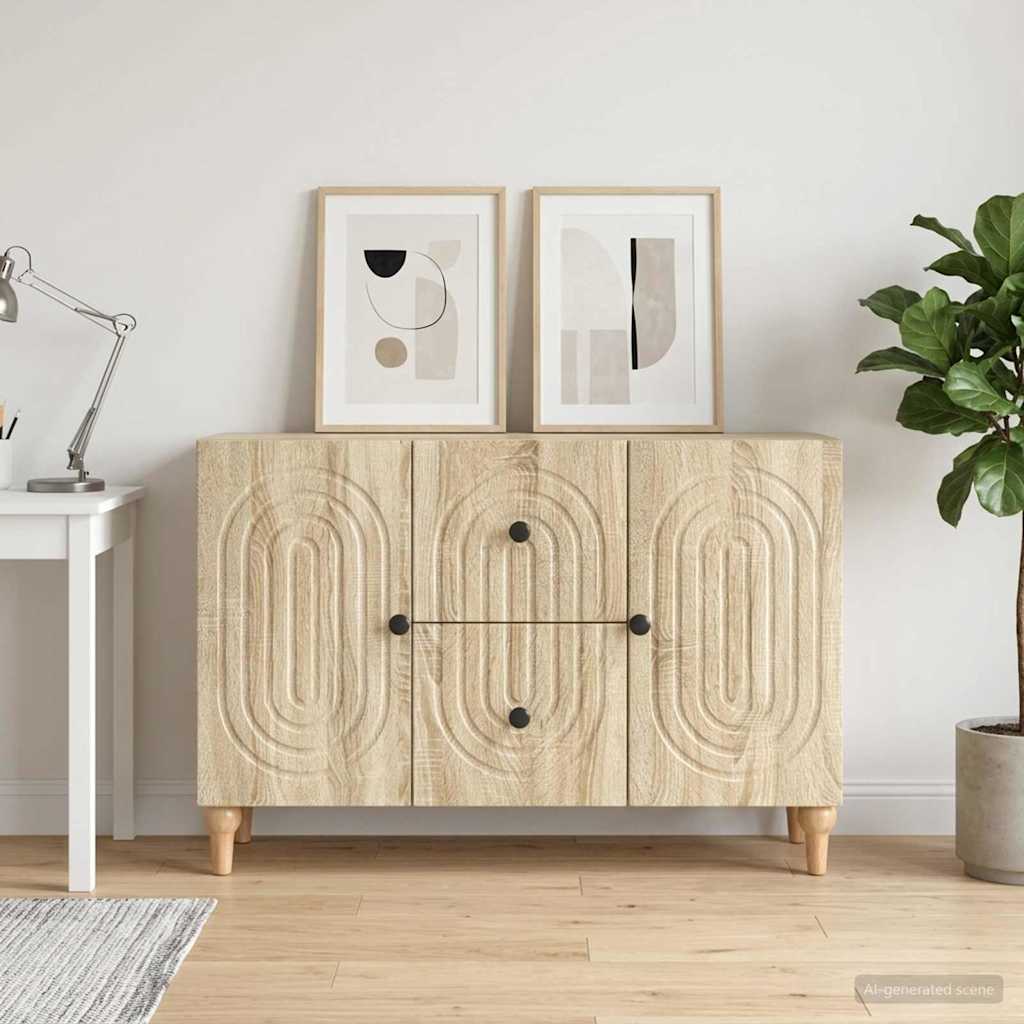 vidaXL TV Kast met lade Wit 89 x 34,5 x 60 cm Bewerkt hout