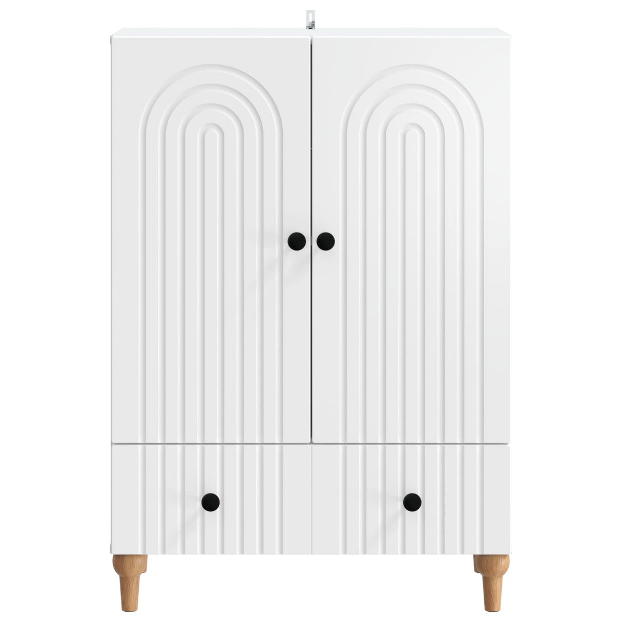 vidaXL Dressoir met lade Wit 66 x 34,5 x 95 cm Bewerkt hout