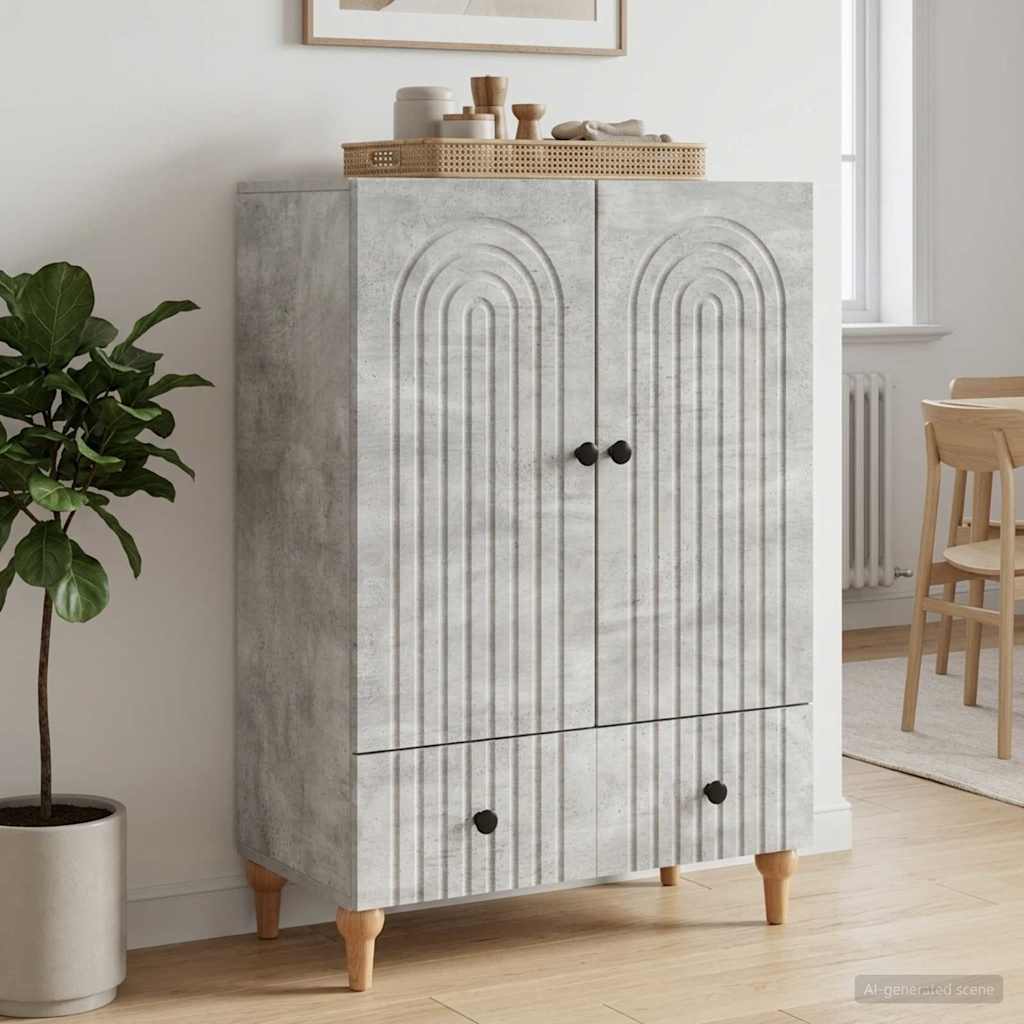 vidaXL Dressoir met lade Wit 66 x 34,5 x 95 cm Bewerkt hout