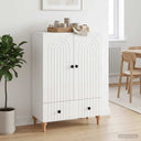 vidaXL Dressoir met lade Wit 66 x 34,5 x 95 cm Bewerkt hout
