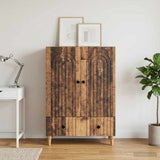 vidaXL Dressoir met lade Wit 66 x 34,5 x 95 cm Bewerkt hout