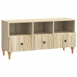 vidaXL TV Cabinet Black 102 x 34.5 x 50 cm Engineered Wood
