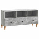 vidaXL TV Cabinet Black 102 x 34.5 x 50 cm Engineered Wood
