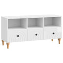 vidaXL TV Cabinet Black 102 x 34.5 x 50 cm Engineered Wood