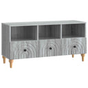 vidaXL TV Cabinet Black 102 x 34.5 x 50 cm Engineered Wood