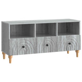 vidaXL TV Cabinet Black 102 x 34.5 x 50 cm Engineered Wood