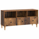 vidaXL TV Cabinet Black 102 x 34.5 x 50 cm Engineered Wood